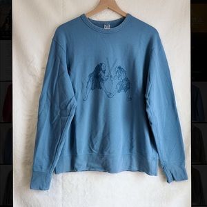 Super cute sweatshirt with fighting warriors